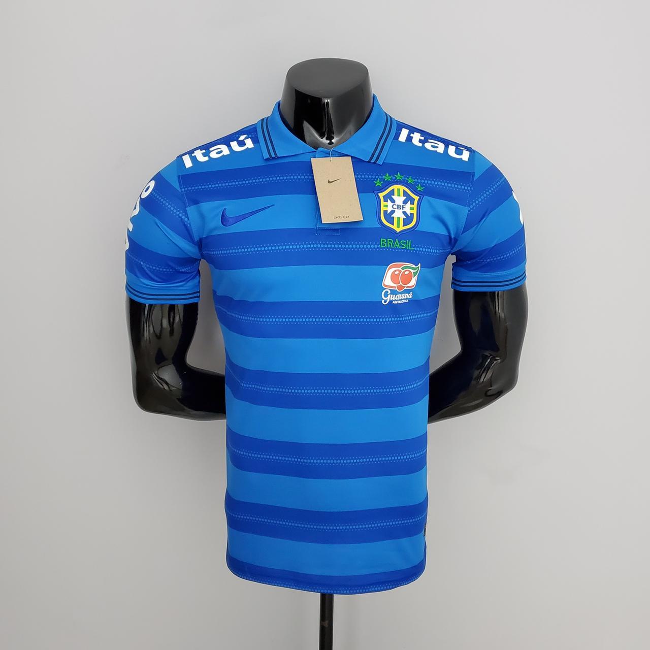Brazil POLO Blue Stripe