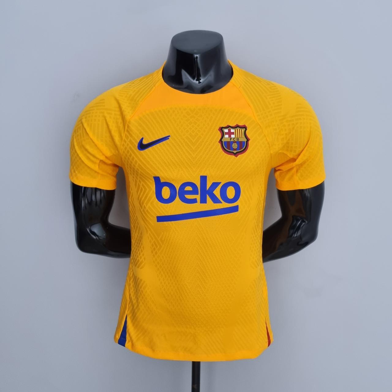 Barcelona Training Kit Yellow 22/23  - Player Version 